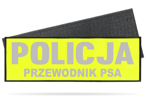 POLICJA PRZEWODNIK PSA naszywka odblaskowa