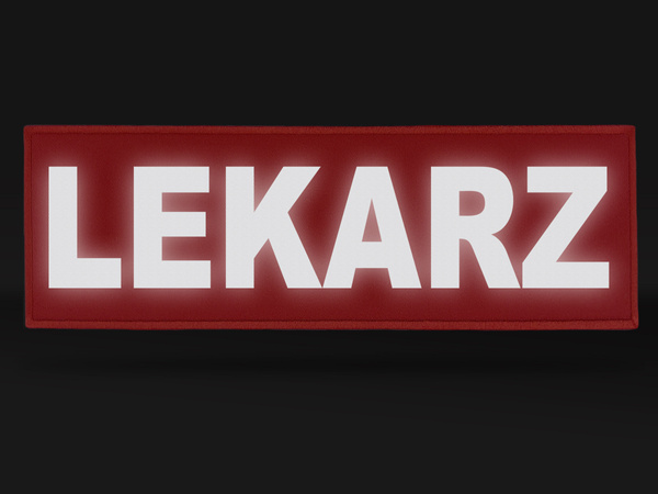 LEKARZ naszywka odblaskowa