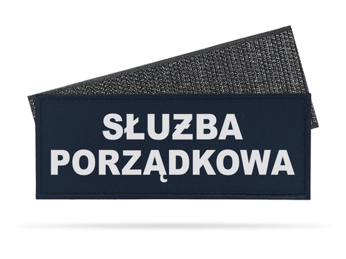 SŁUŻBA PORZĄDKOWA emblemat odblaskowy