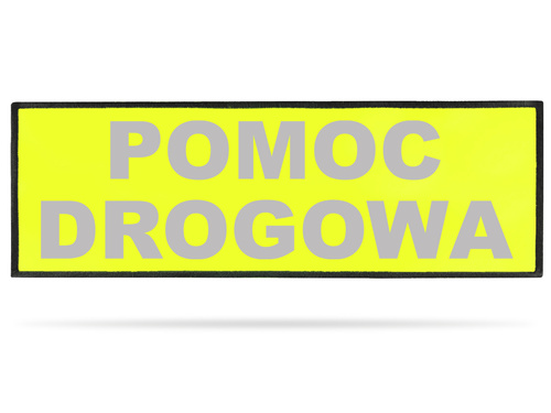 POMOC DROGOWA naszywka odblaskowa