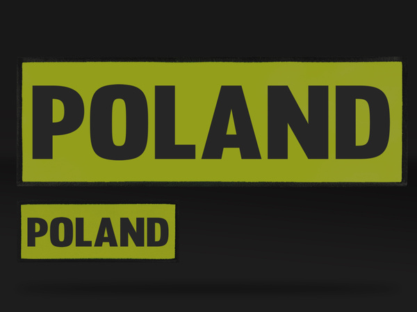 POLAND zestaw naszywek odblaskowych