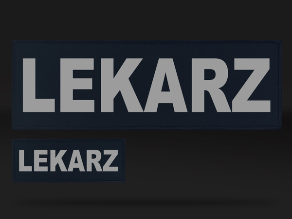 LEKARZ zestaw emblematów odblaskowych