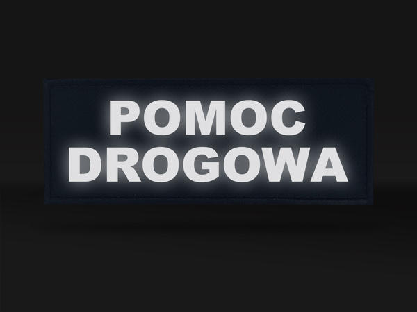 POMOC DROGOWA naszywka odblaskowa 