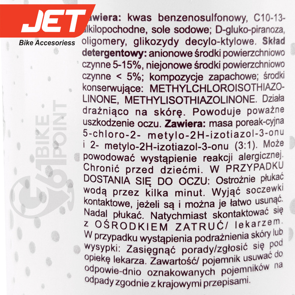 Aktywna piana do mycia roweru JET X-Wash - atomizer 500ml