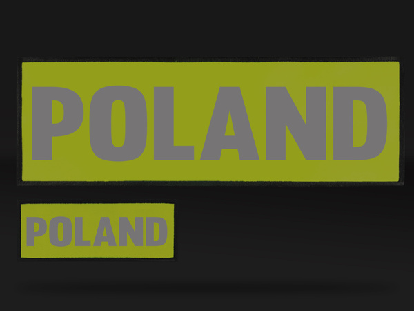 POLAND zestaw naszywek odblaskowych