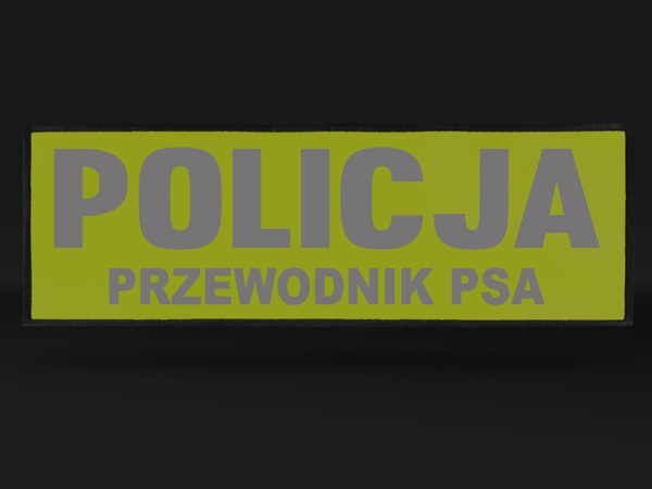 POLICJA PRZEWODNIK PSA naszywka odblaskowa