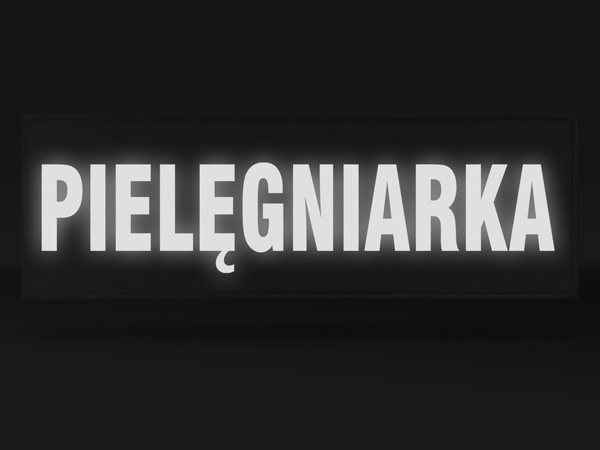 PIELĘGNIARKA naszywka odblaskowa