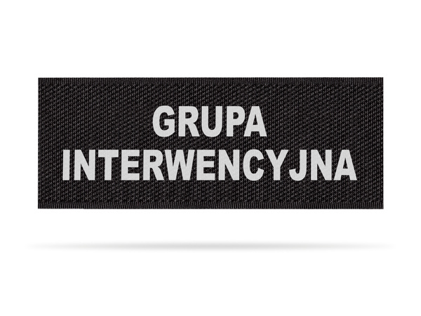 GRUPA INTERWENCYJNA emblemat odblaskowy