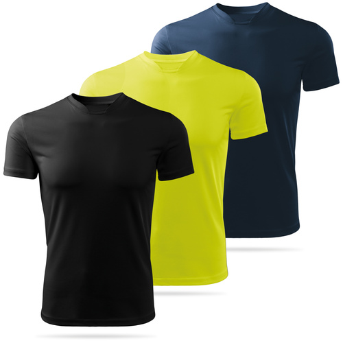 Zestaw 3 sztuk męskich koszulek sportowych - mix kolorów