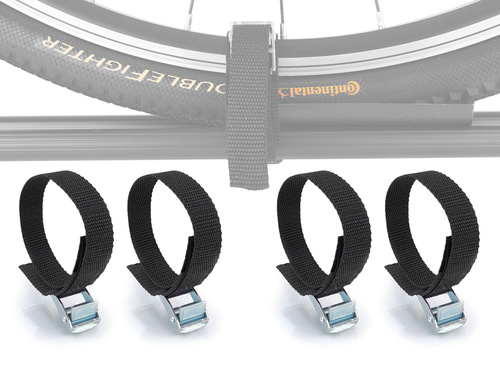 Pasek mocujący z podkładką ochronną do koła roweru - 4 szt.