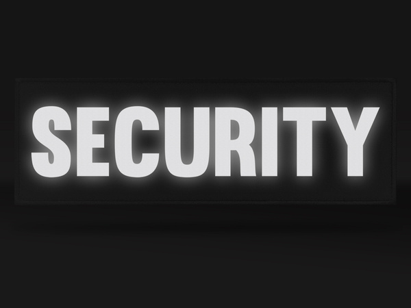 SECURITY naszywka odblaskowa