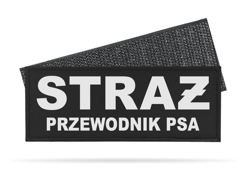 STRAŻ PRZEWODNIK PSA naszywka odblaskowa