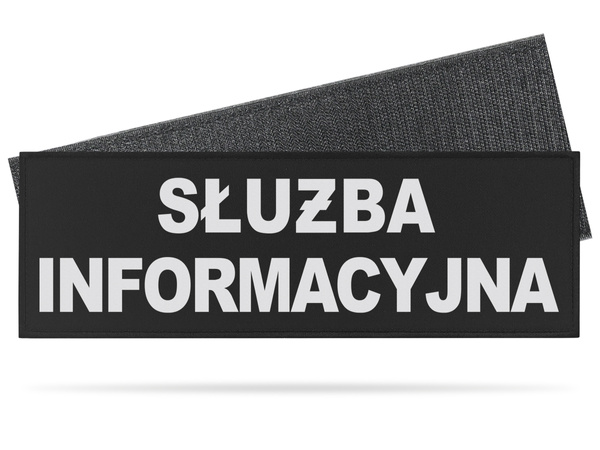 SŁUŻBA INFORMACYJNA naszywka odblaskowa