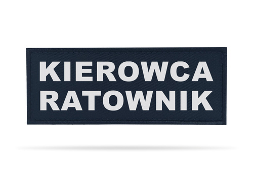 KIEROWCA RATOWNIK naszywka odblaskowa
