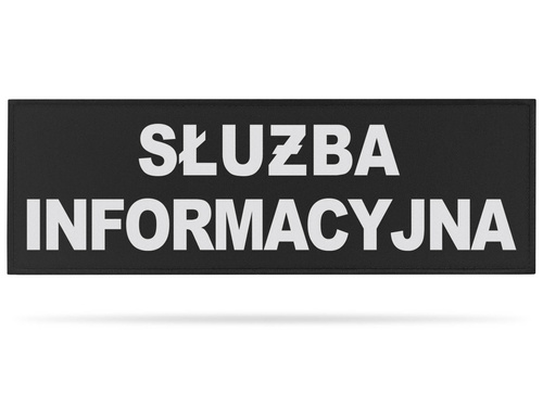 SŁUŻBA INFORMACYJNA naszywka odblaskowa