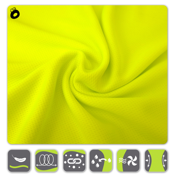 Termoaktywna koszulka szybkoschnąca damska - kolor żółty neonowy