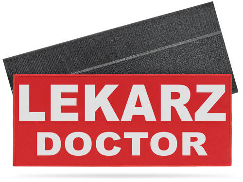 LEKARZ DOCTOR naszywka odblaskowa