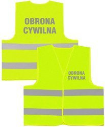 OBRONA CYWILNA kamizelka odblaskowa