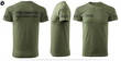 Koszulka męska T-shirt nadruk STRAŻ GRANICZNA - POLISH BORDER GUARD - khaki