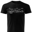 Czarna koszulka T-shirt nadruk PANORAMA TATR