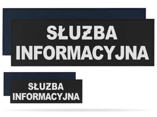 SŁUŻBA INFORMACYJNA zestaw naszywek odblaskowych