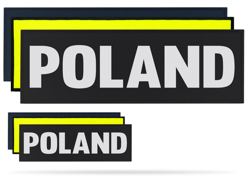 POLAND zestaw naszywek odblaskowych
