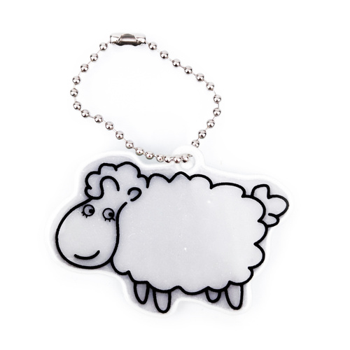 Zawieszka odblaskowa na łańcuszku - OWIECZKA