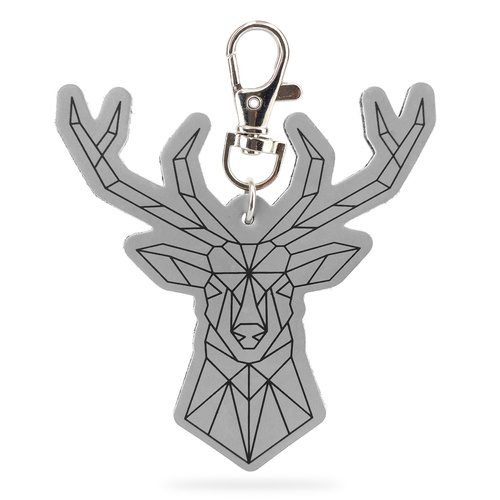 Zawieszka odblaskowa – geometryczny Jeleń