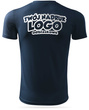 Granatowa męska koszulka termoaktywna z własnym nadrukiem