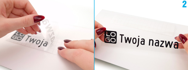 Naklejka z logiem X i Twoją nazwą social mediów - czarny odblask