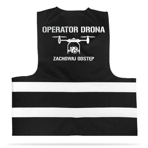 Operator drona 1 kamizelka odblaskowa siatka czarna