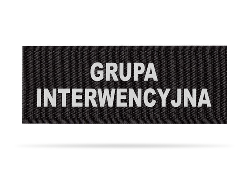 GRUPA INTERWENCYJNA emblemat odblaskowy