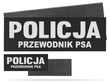POLICJA PRZEWODNIK PSA zestaw naszywek odblaskowych