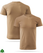 Bawełniana koszulka męska outdoorowa - piaskowa