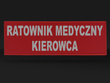 RATOWNIK MEDYCZNY KIEROWCA naszywka odblaskowa