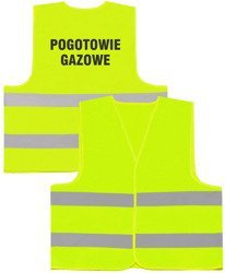 POGOTOWIE GAZOWE kamizelka odblaskowa