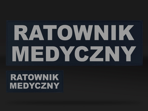 RATOWNIK MEDYCZNY zestaw emblematów odblaskowych