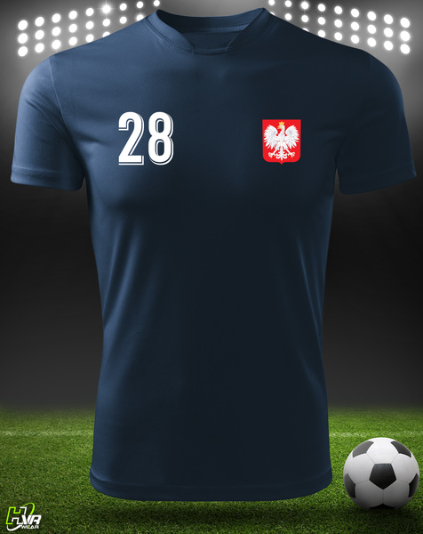 Sportowa koszulka termoaktywna T-shirt z TWOIM NAPISEM I NUMEREM