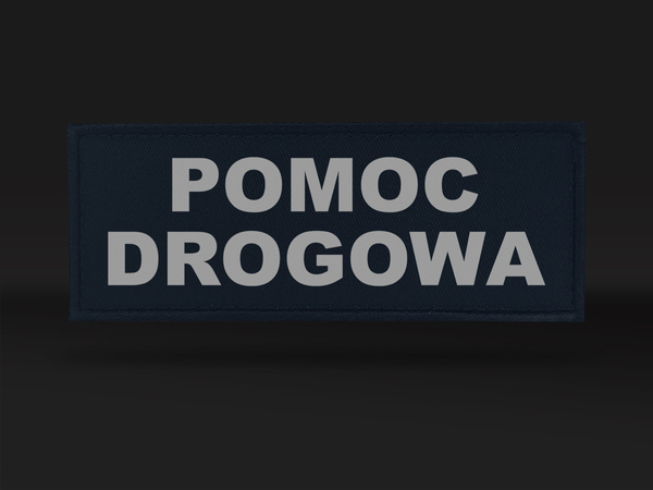 POMOC DROGOWA naszywka odblaskowa 