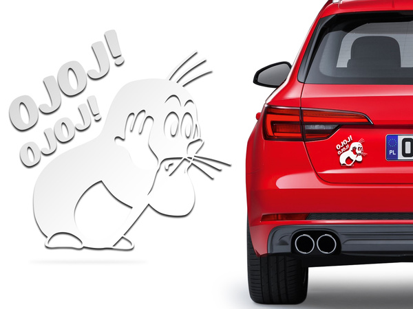 KRECIK odblaskowa naklejka - srebrna