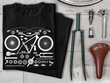 Czarna koszulka T-shirt nadruk ROWER