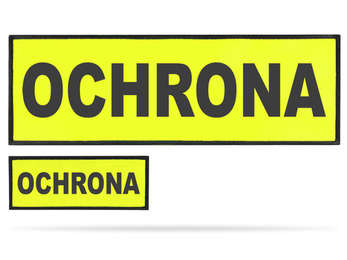 OCHRONA zestaw naszywek odblaskowych