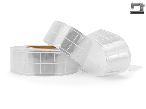 Odblaskowa taśma do wszycia pryzmat PCV biała 5 cm