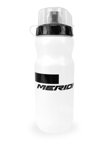 Bidon rowerowy MERIDA 715 ml biały z klapką