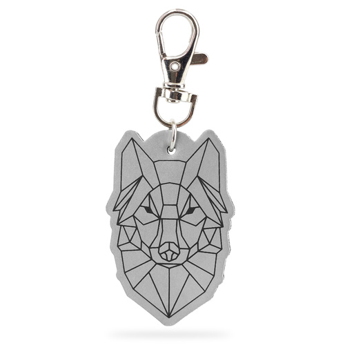 Zawieszka odblaskowa – geometryczny Wilk