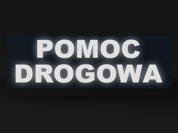 POMOC DROGOWA emblemat odblaskowy