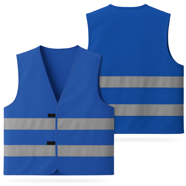Kamizelka odblaskowa niebieska