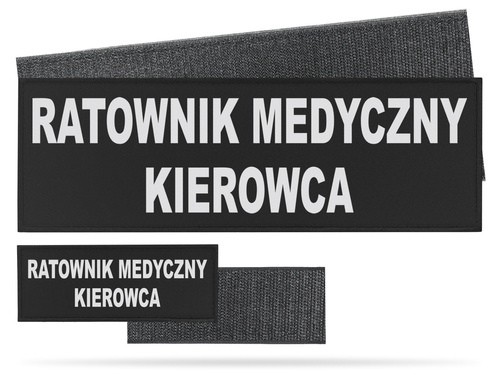 RATOWNIK MEDYCZNY KIEROWCA zestaw naszywek odblaskowych