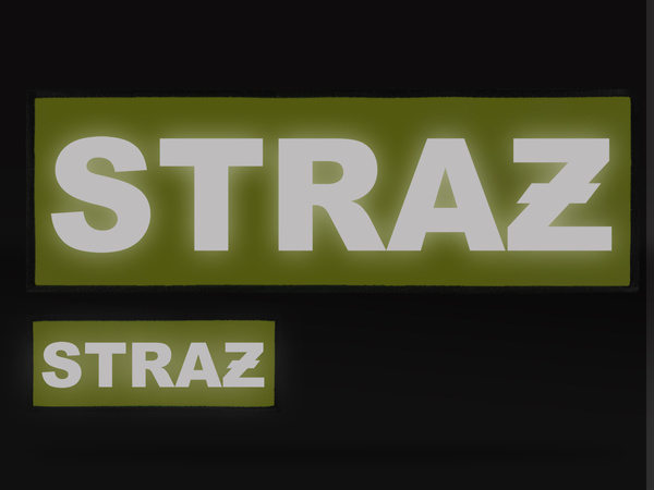 STRAŻ zestaw naszywek odblaskowych