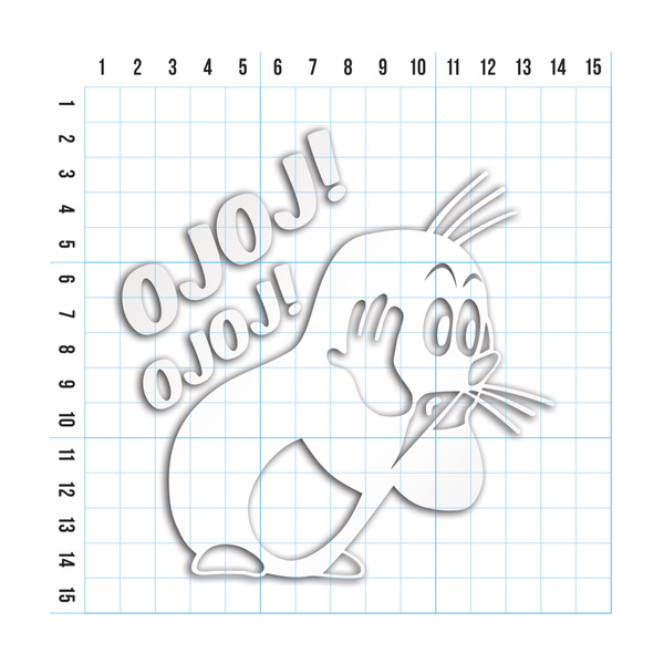 KRECIK odblaskowa naklejka - srebrna